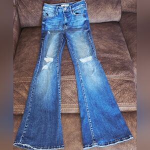 Women's Blue Distressed Jeans